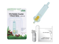 CO2 bubble counter plus check valve